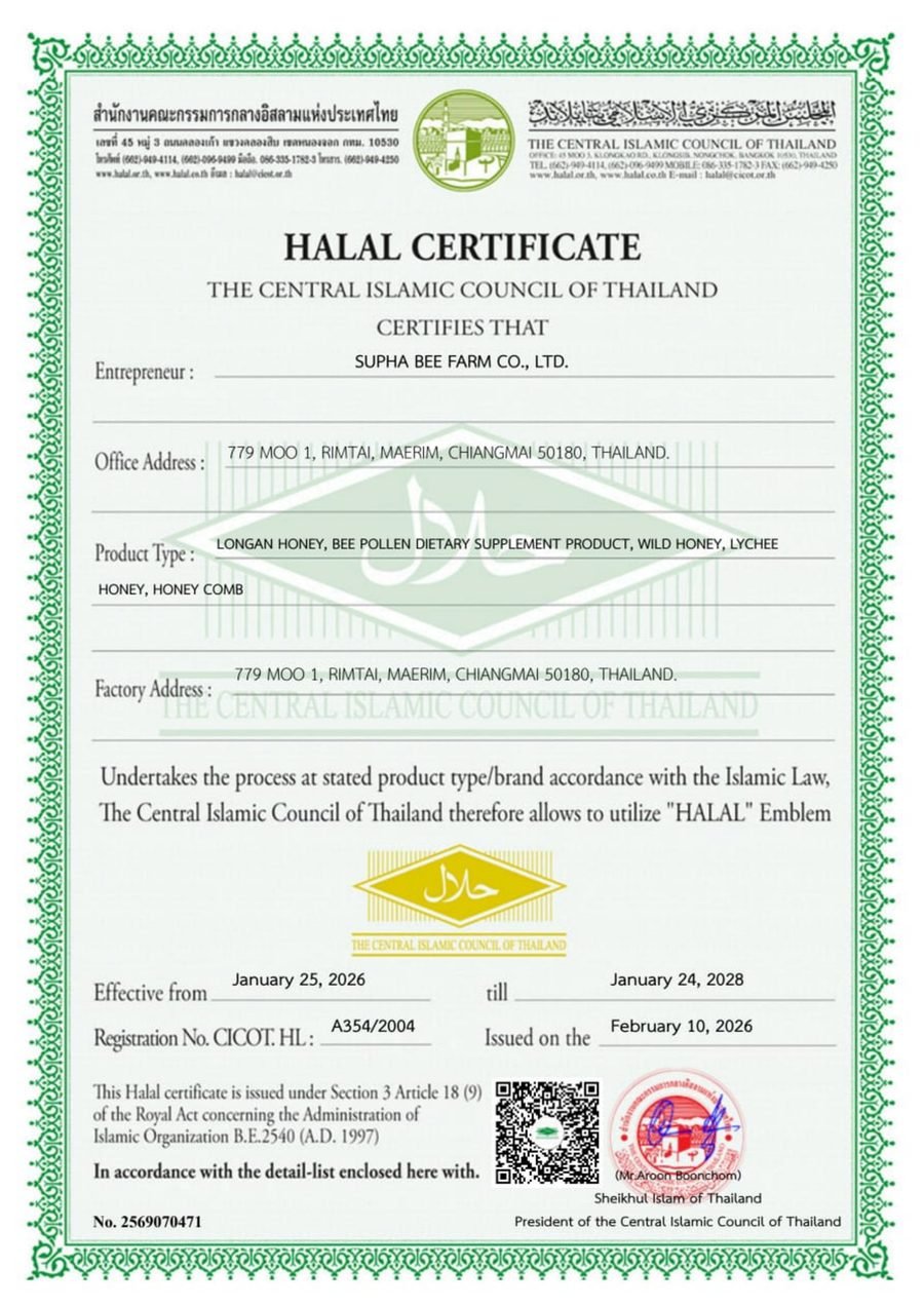 Halal Certificate - Central Islamic Council of Thailand